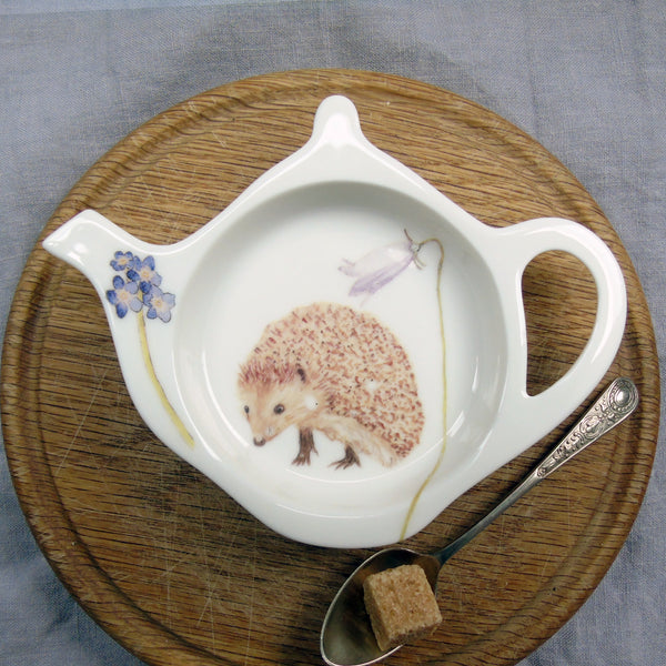 SECONDS hedgehog and harebell teabag tidy