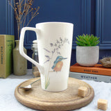 Kingfisher bone china tall latte Mug