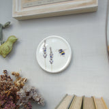 Lavender and Bee Decorative Mini Wall Plate