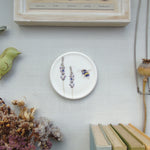 Lavender and Bee Decorative Mini Wall Plate
