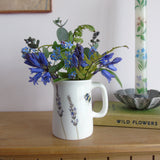 lavender and bee bud vase