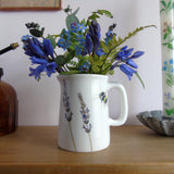 lavender and bee ceramic jug