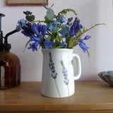lavender and bee vase