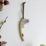English Bluebell Wooden Hanging Decoration