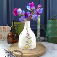 Wild Flowers Ceramic Bud Vase