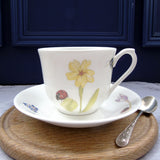 SECONDS Spring Flower Bone China Teacup - primrose design