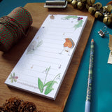 robin and holly slim note pad
