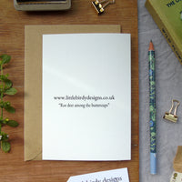 Roe Deer and Buttercups Card