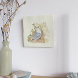 hand painted seabird wall art
