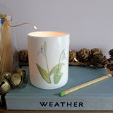 Snowdrop tealight candle holder - size discontinued