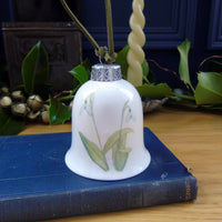 Snowdrops Fine Bone China Bell Decoration