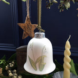 Snowdrops Fine Bone China Bell Decoration