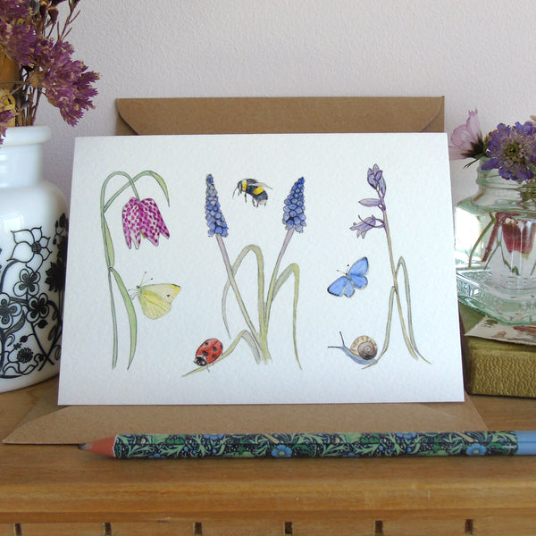 'Spring in the Garden' Greetings Card