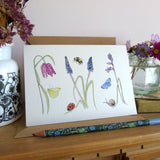 'Spring in the Garden' Greetings Card