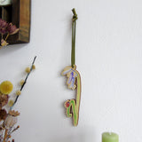 Bluebell and Ladybird Wooden Hanging Decoration