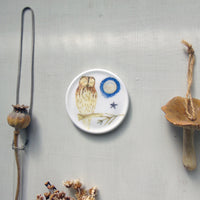 Tawny owl Decorative Mini Wall Plate