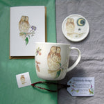 Tawny Owl Mug, Coaster and Card Gift Set