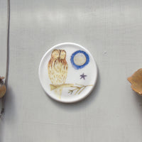 Tawny owl Decorative Mini Wall Plate