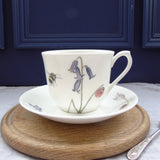 SECONDS Spring Flower Bone China Teacup - bluebell design