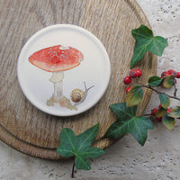 Mushroom Bone China Coasters