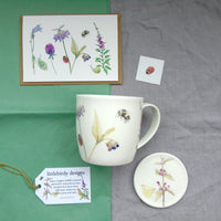 Wildflower Mug, Coaster and Card Gift Set