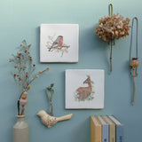 picture wall with nature study art tiles 