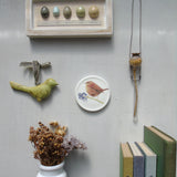 Wren and Forget Me Not Decorative Mini Wall Plate