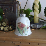 Wren and Snowdrops Fine Bone China Bell Decoration