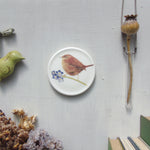 Wren and Forget Me Not Decorative Mini Wall Plate