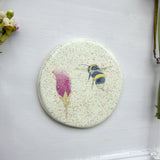 Bee and sweet pea wall plate