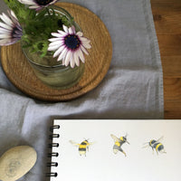 Bee Teabag Tidy, bluebell design