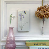 spring flower and bees ceramic tile Wall Art