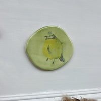 blue tit ceramic plaque