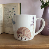 Hedgehog and Bluebell Bone china mug
