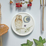 Winter bird mini wall plates