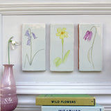 primrose ceramic tile wall art