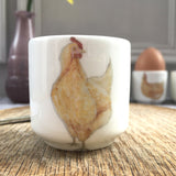 Bone china hen eggcup