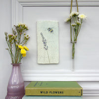 Handmade Lavender and Bee Wall art tile