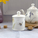 Bee and Spring Flower china Sugar Pot
