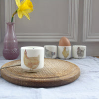 Bone china hen eggcup