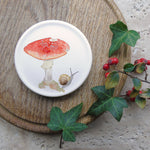 Fly agaric toadstool coaster