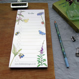 bee and flowers jotter pad 